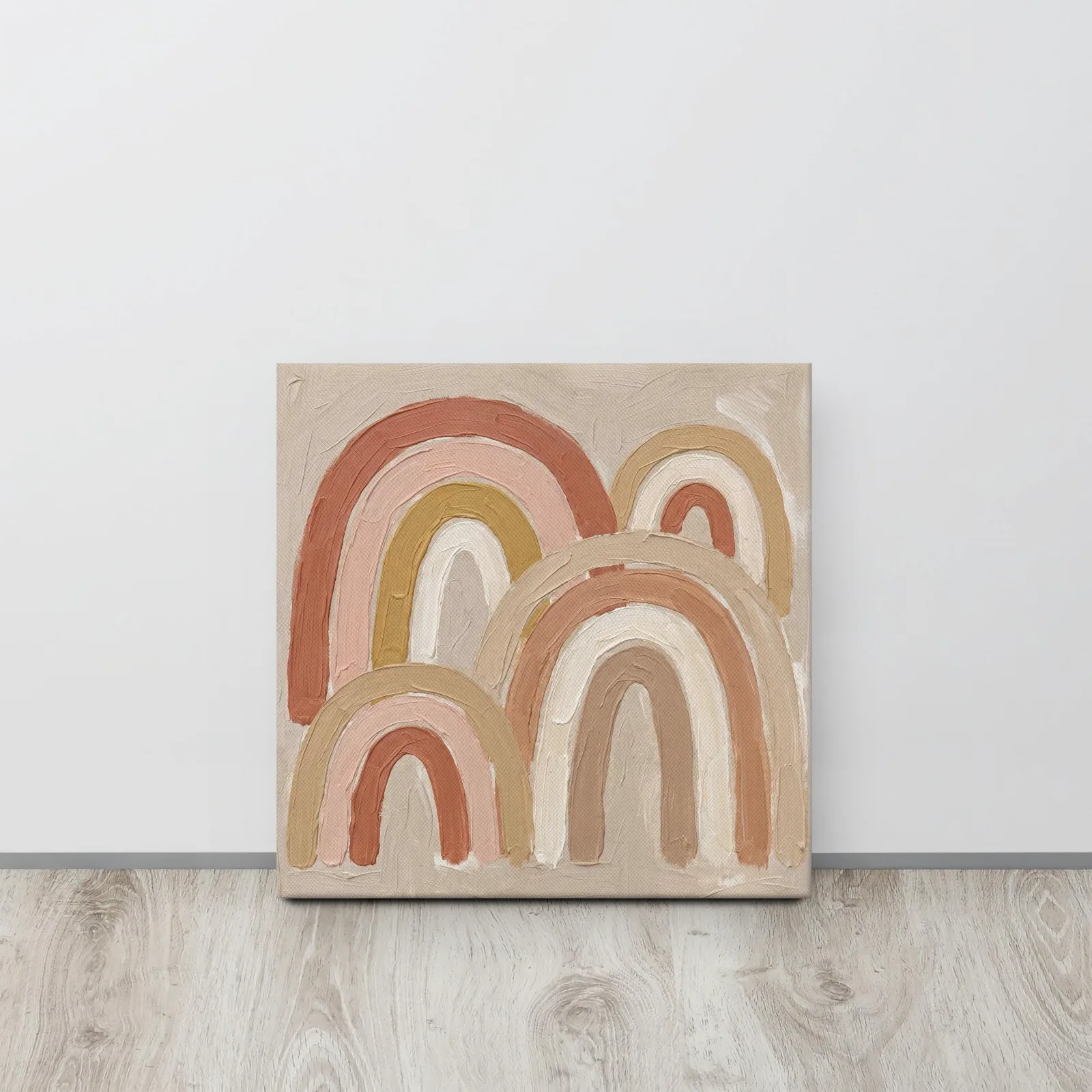 Terracotta Arches Thin Canvas: Abstract Minimalist Boho Wall Art, photo 6