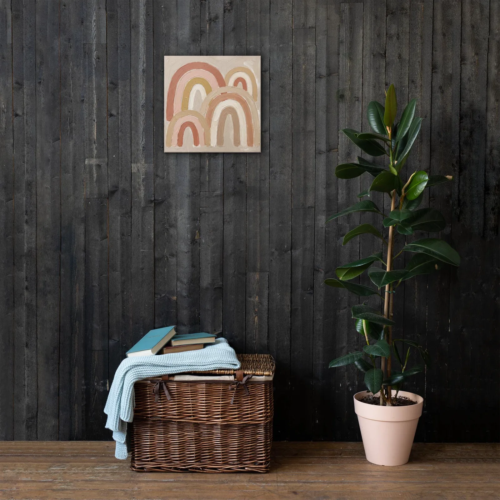 Terracotta Arches Thin Canvas: Abstract Minimalist Boho Wall Art, photo 9