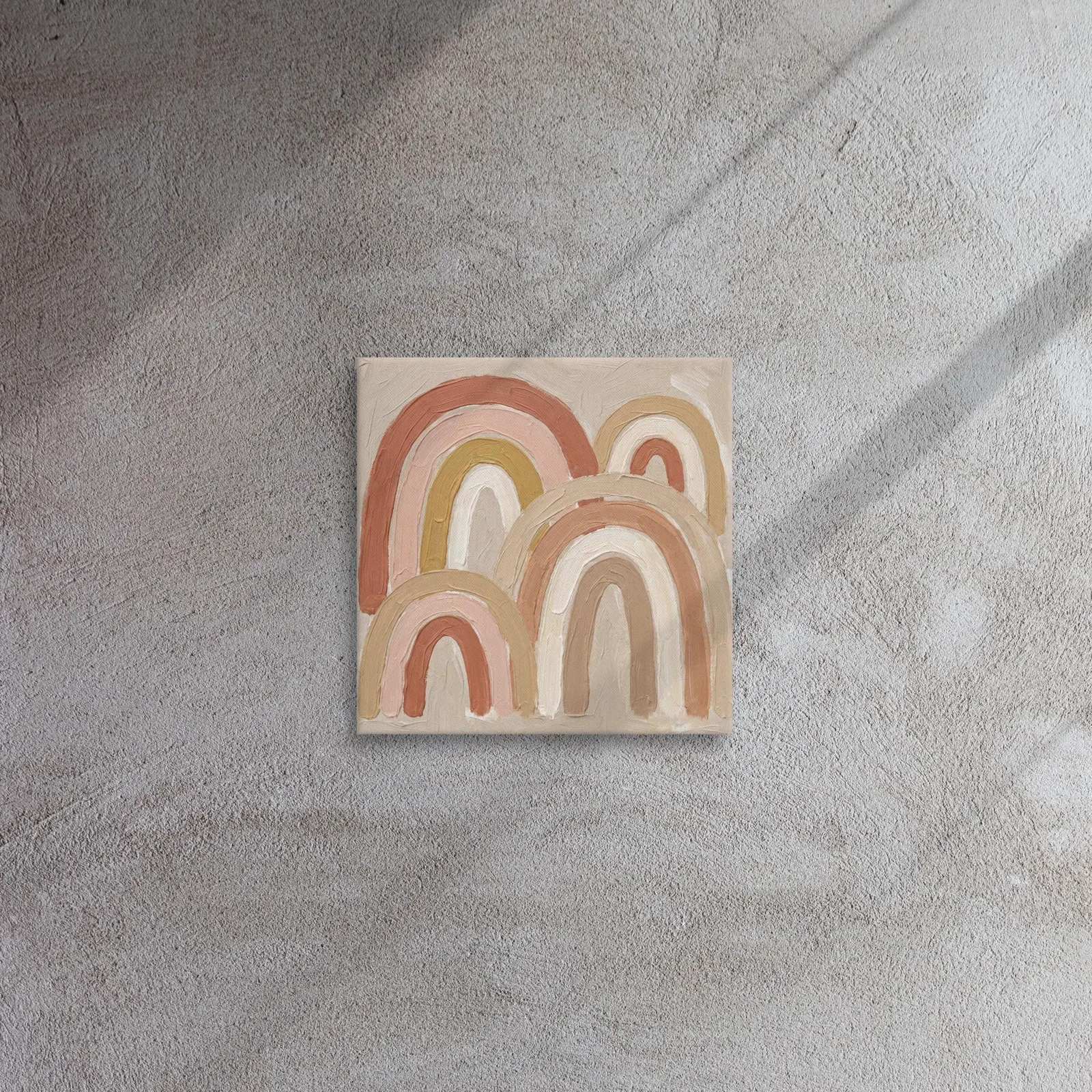 Terracotta Arches Thin Canvas: Abstract Minimalist Boho Wall Art, photo 3