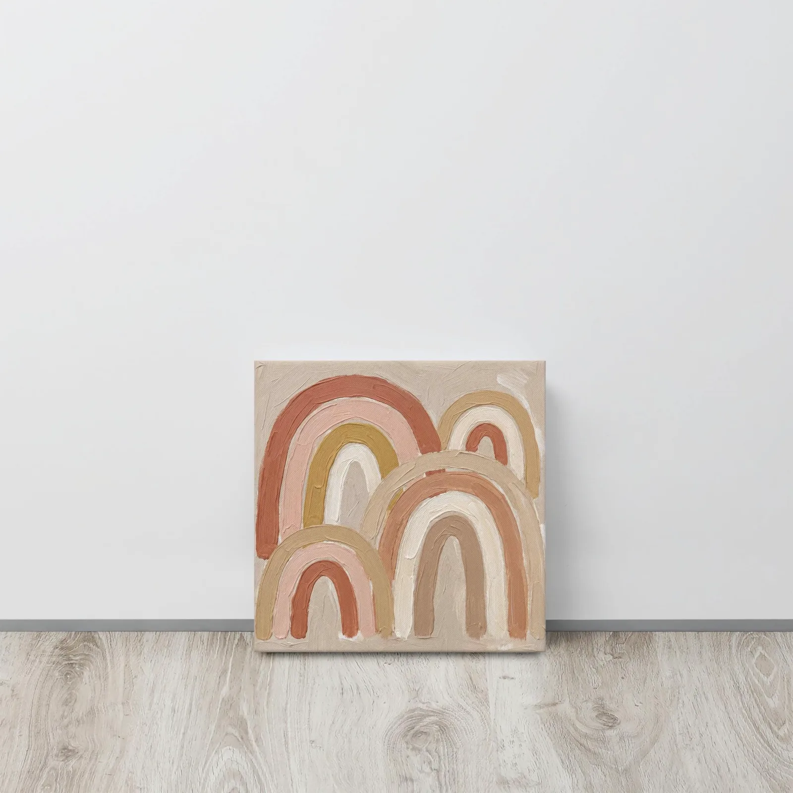 Terracotta Arches Thin Canvas: Abstract Minimalist Boho Wall Art, photo 5
