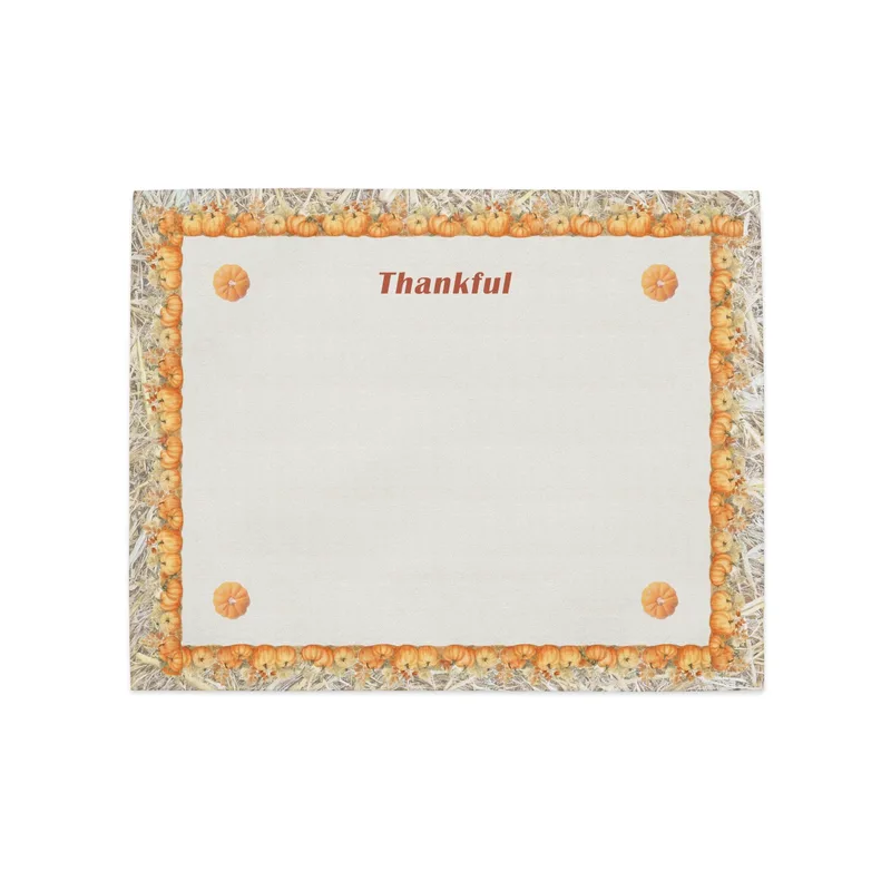 Thankful Autumn Placemats Set of 4: Fall Harvest Table Decor