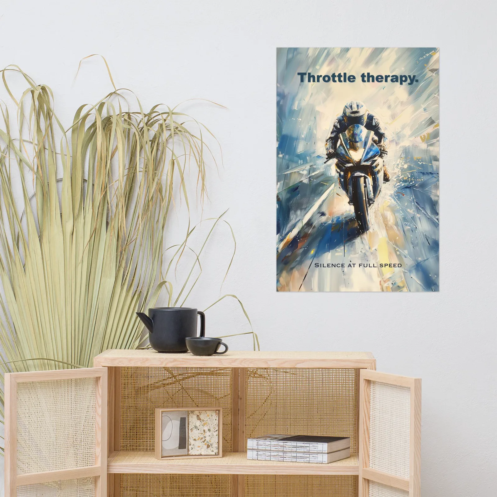Throttle Therapy Poster: Motorcyclist Racing Wall Art, photo 9