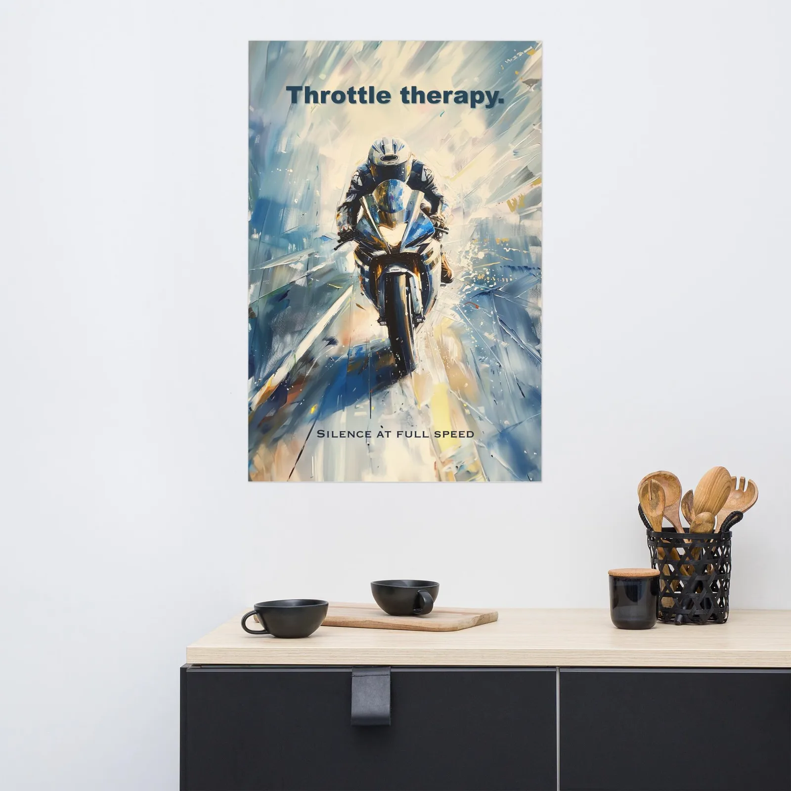 Throttle Therapy Poster: Motorcyclist Racing Wall Art, photo 8