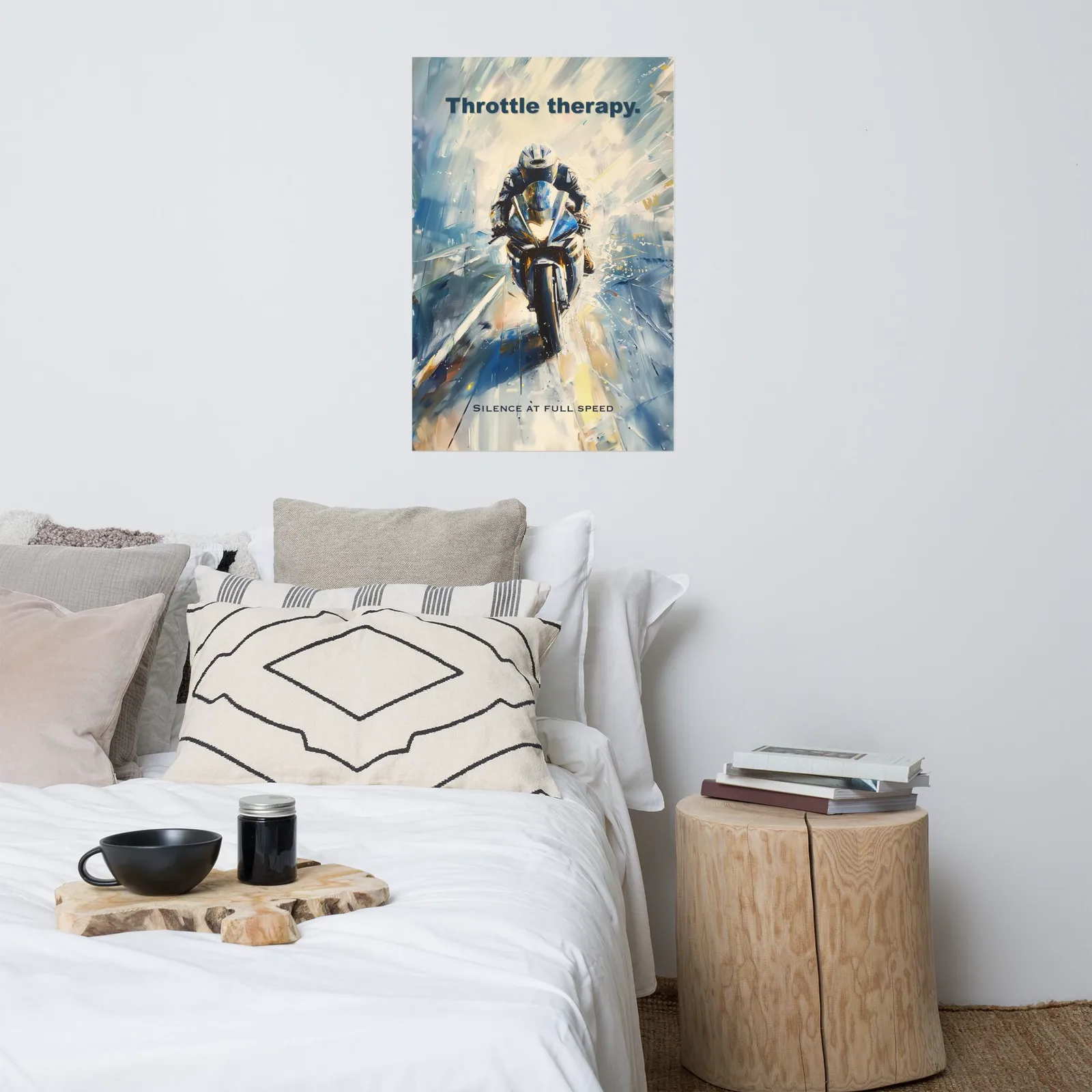 Throttle Therapy Poster: Motorcyclist Racing Wall Art, photo 6
