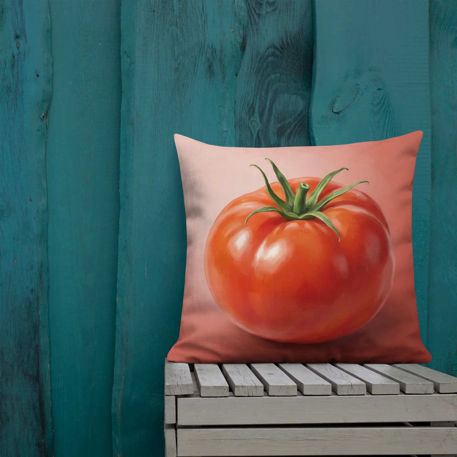 Tomato Throw Pillow: Mediterranean Kitchen Summer Decor, photo 10
