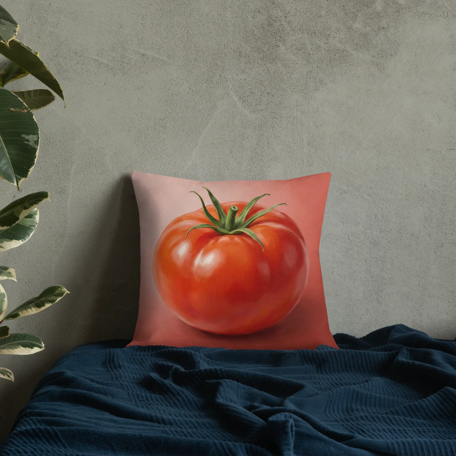 Tomato Throw Pillow: Mediterranean Kitchen Summer Decor, photo 5