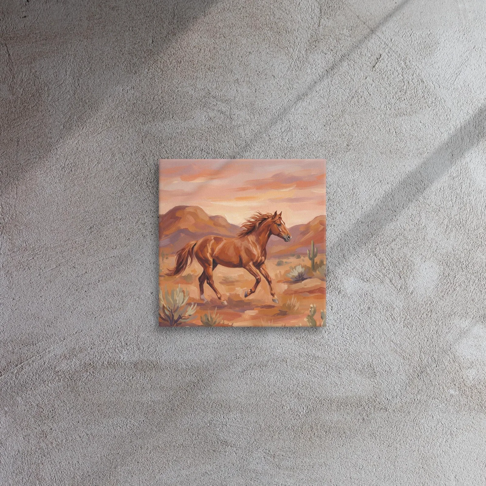Wild Mustang Thin Canvas: Desert Horse Wall Art, photo 3