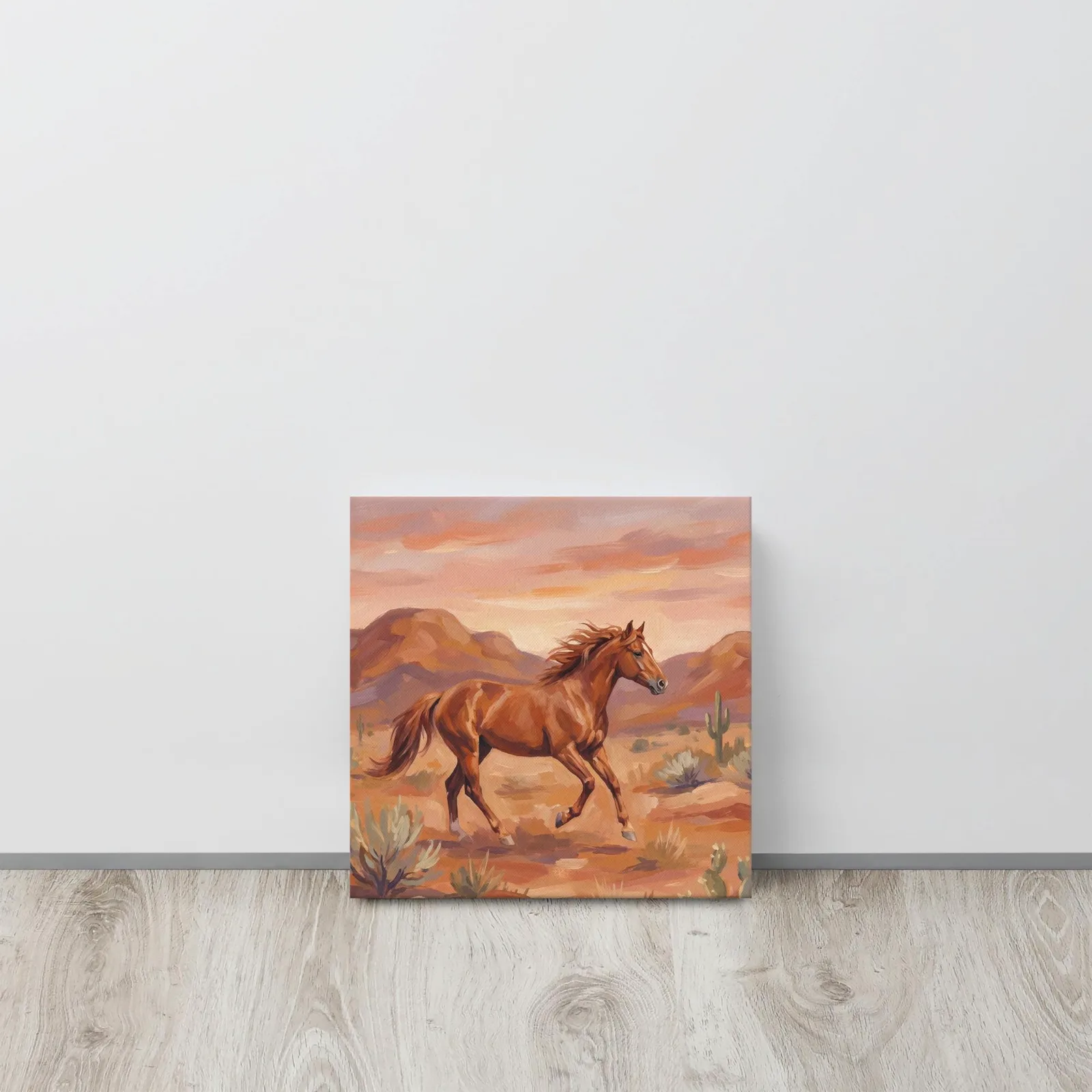Wild Mustang Thin Canvas: Desert Horse Wall Art, photo 5