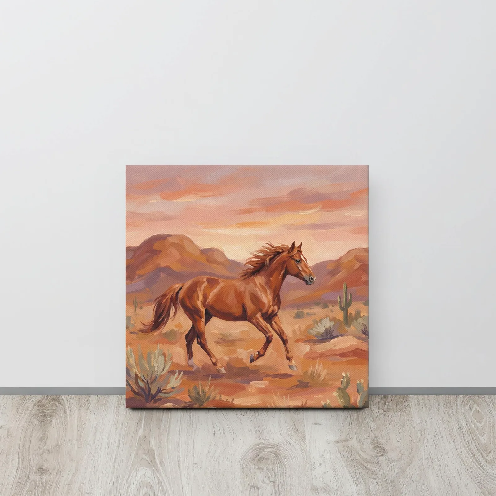 Wild Mustang Thin Canvas: Desert Horse Wall Art, photo 6