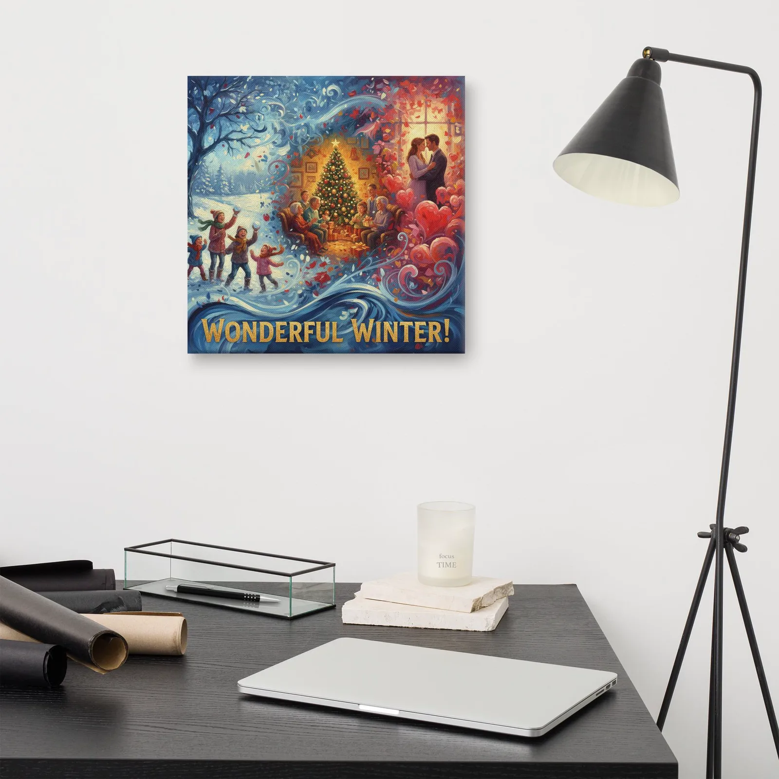 Winter Nostalgia Canvas Art: Christmas, Snow & Valentines, photo 3