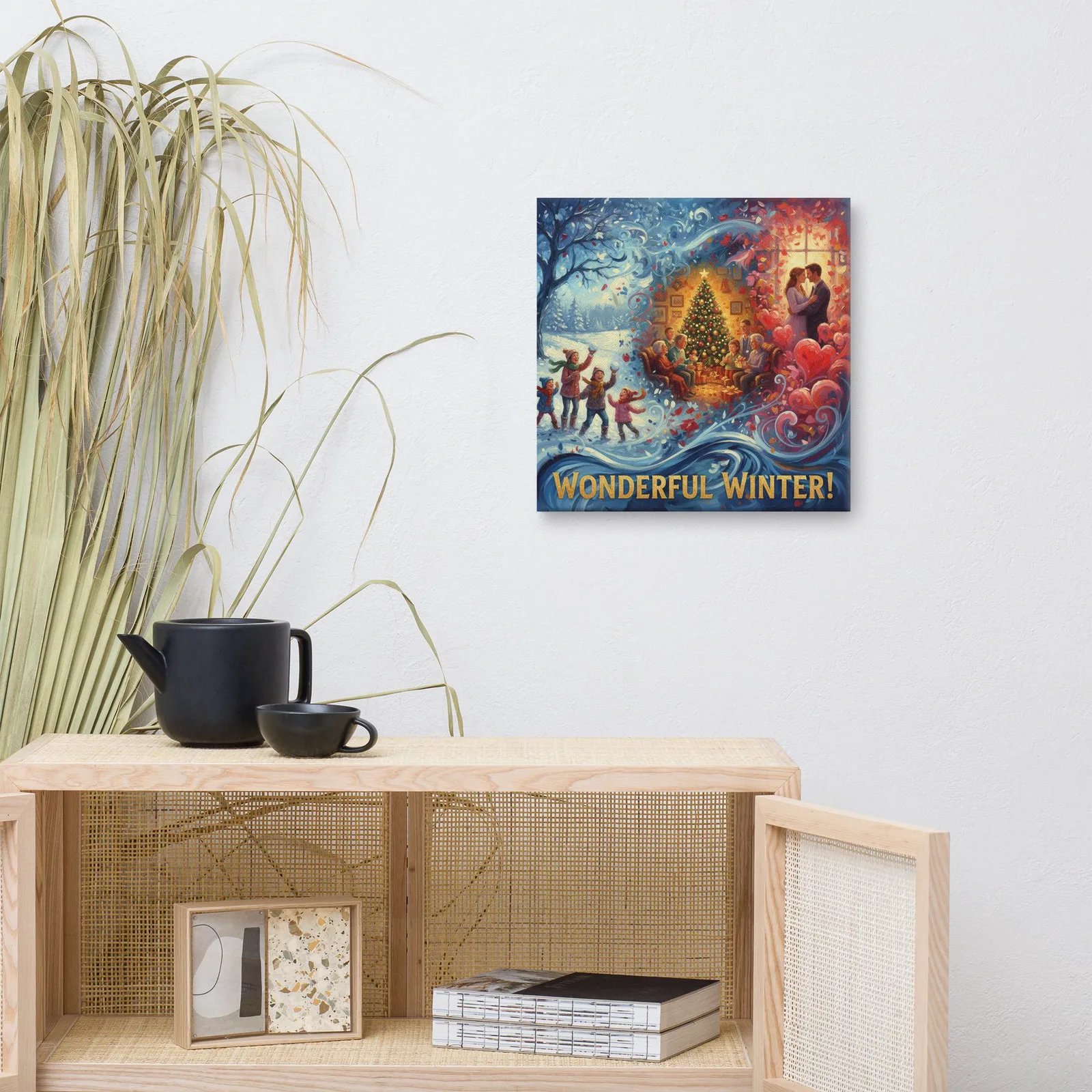 Winter Nostalgia Canvas Art: Christmas, Snow & Valentines, photo 4