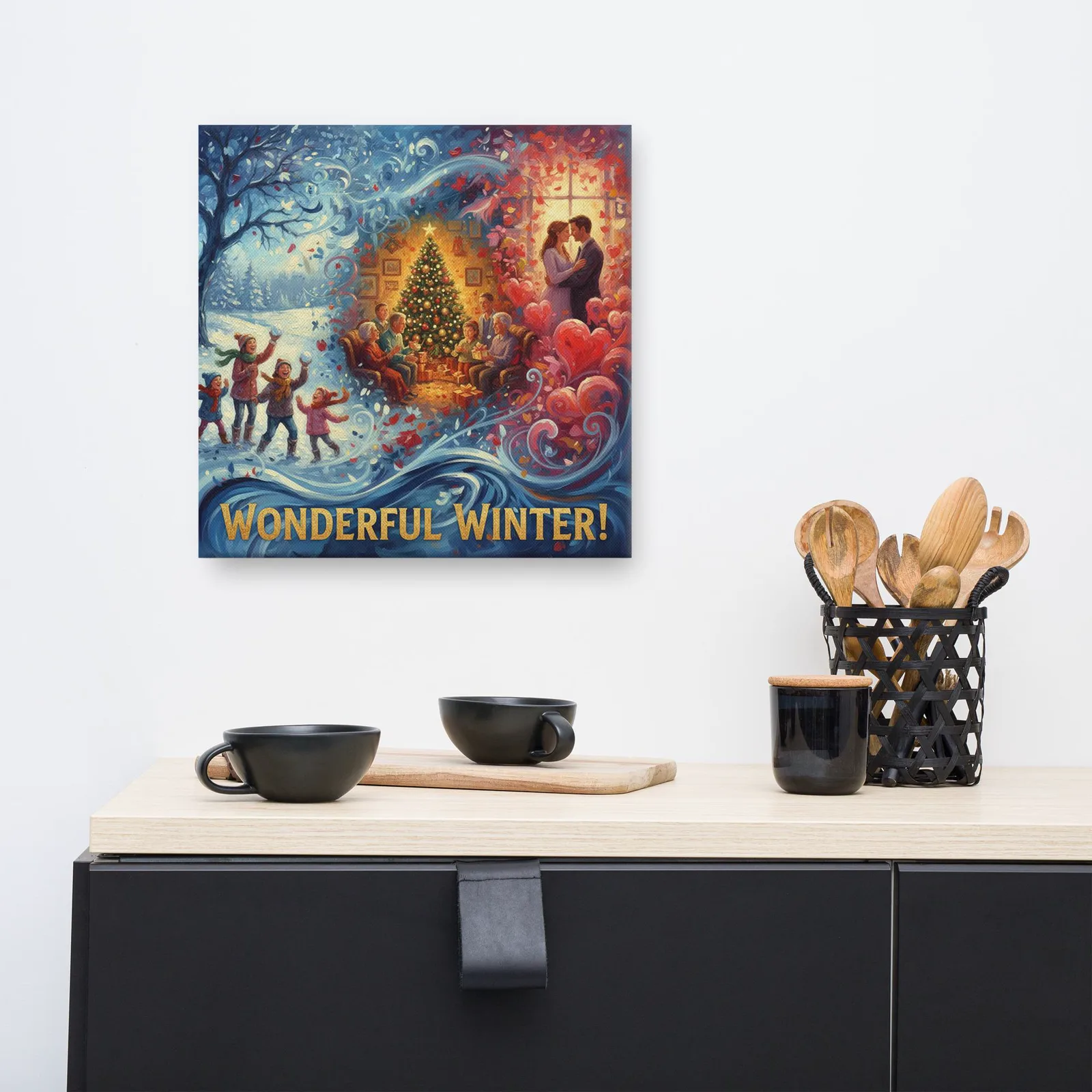 Winter Nostalgia Canvas Art: Christmas, Snow & Valentines, photo 6