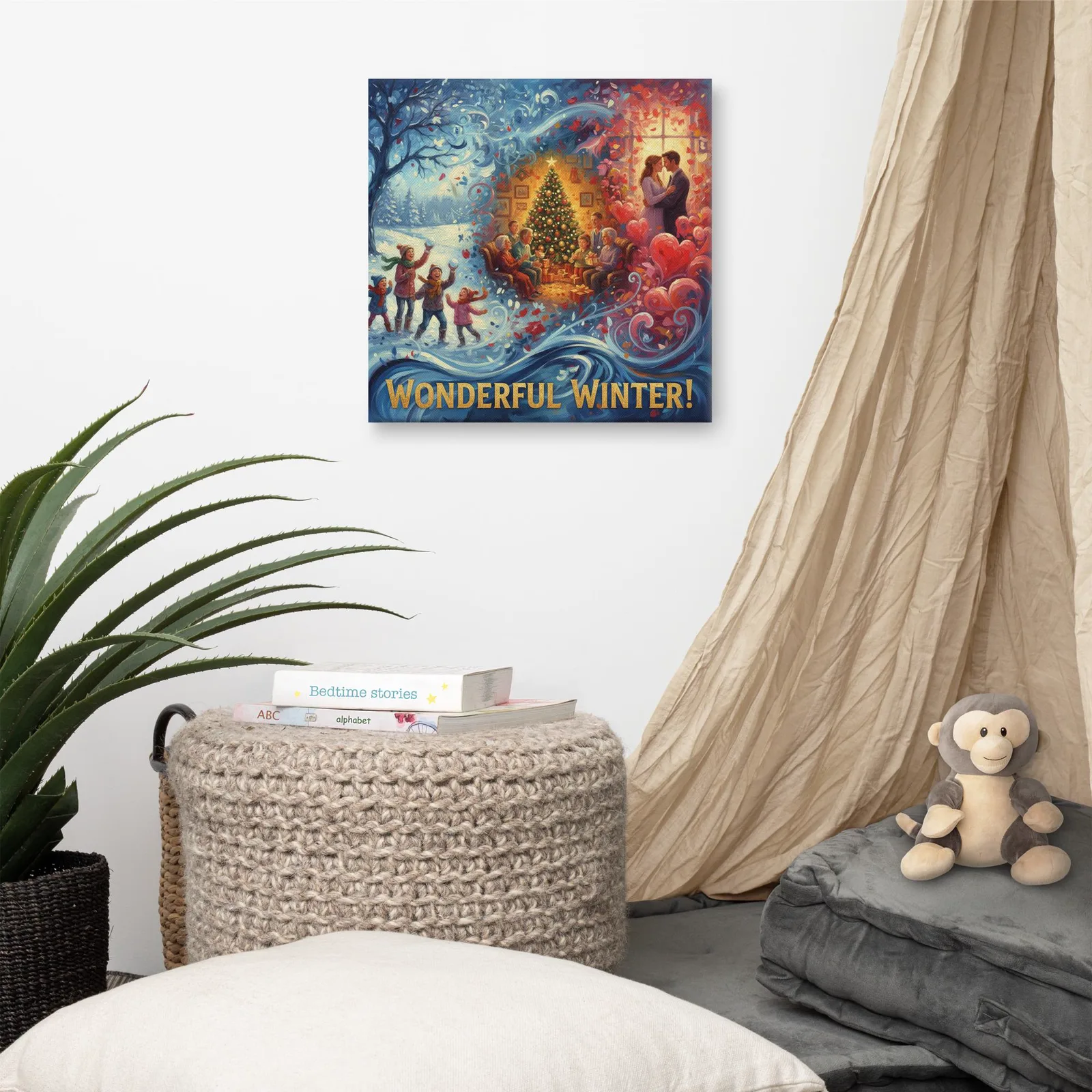 Winter Nostalgia Canvas Art: Christmas, Snow & Valentines, photo 5