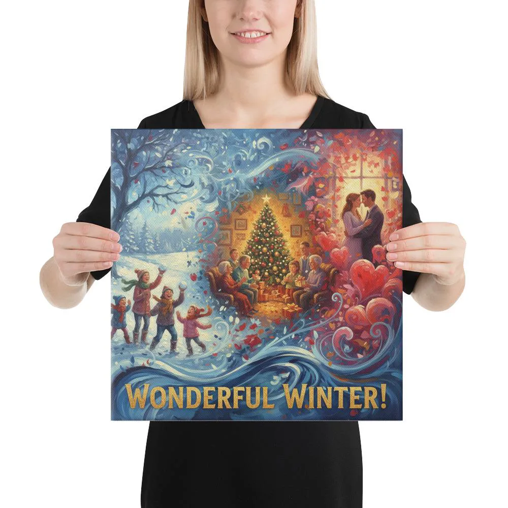 Winter Nostalgia Canvas Art: Christmas, Snow & Valentines, photo 2