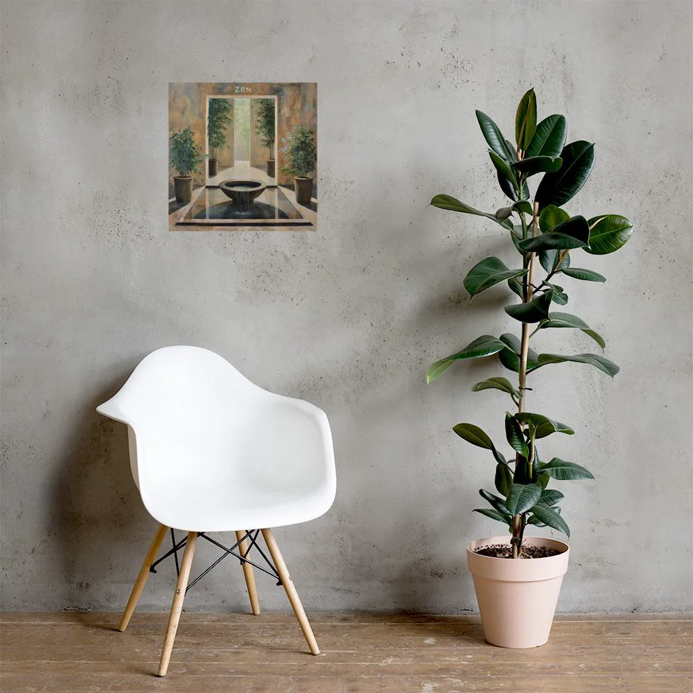 Zen Meditation Oasis Poster: Minimalist Japanese Garden Decor, photo 6